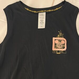 NWT Disney Parks women’s black muscle tank top,
Size large